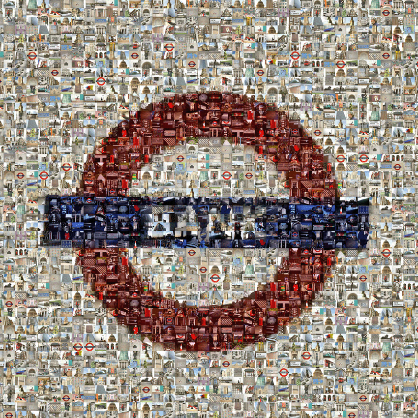 London Mosaic Canvas Print Gifts for Men at The Inside Man