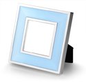 Blue Enamel Frame 3 x 3