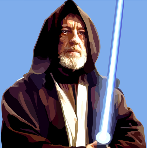 Star Wars Obi Wan Kenobi Pictures. Obi-Wan Kenobi Star Wars Print